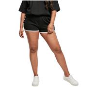 Urban Classics Ladies Organic Interlock Retro Hotpants Black/White L