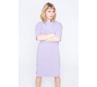 Urban Classics - Ladies Organic Oversized Slit Violablue - Kleid - Blau - XS - 100% Bio-Baumwolle Blau XS