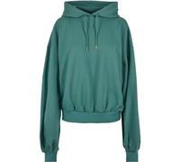 Rundhalspullover URBAN CLASSICS "Urban Classics Damen Ladies Organic Oversized Terry Hoody" Gr. XS/S, grün (paleleaf) Damen Pullover (20872965-XS) paleleaf