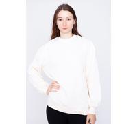 Sweater URBAN CLASSICS "Damen Ladies Organic Oversized Crew" Gr. XS, beige (whitesand) Damen Sweatshirts (73169566-XS)