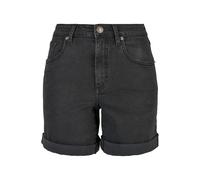 Urban Classics Ladies Organic Stretch Denim 5 Pocket Shorts in Gr. 29 in Schwarz