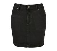 leichtes Urban Classics Damen Kleid Stretch Reißverschluss Taschen Schwarz 34