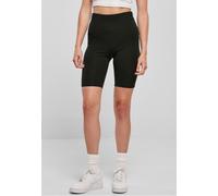 Urban Classics - Ladies Organic Stretch Jersey Cycle Black - Shorts - Schwarz - XS - 95% Biobaumwolle, 5% Elastan,Jersey Schwarz XS