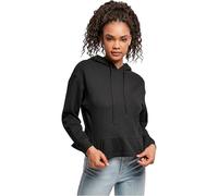 Urban Classics Ladies Organic Volants Hoody in Gr. M in Schwarz