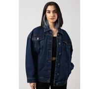 Jeansjacke URBAN CLASSICS "Urban Classics Damen Ladies Oversized 90‘s Denim Jacket" Gr. XS, blau (midindigo washed) Damen Jacken Jeansjacken (46719817-XS)