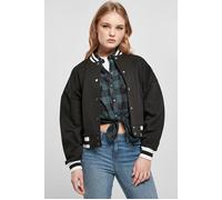 Urban Classics Damen Ladies Oversized College Jacket Cardigan Sweater, Schwarz, S EU