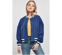 Urban Classics Ladies Oversized College Sweat Jacket Spaceblue Größe: M | Bomberjacken Outlet | Damen | Blau