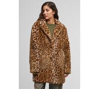 Urban Classics Ladies Oversized Faux Fur Leo Coat Mantel leopard in M