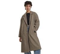 Urban Classics Übergroßer karierter Damenmantel Unionbeige/Schwarz L