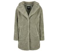 Parka URBAN CLASSICS "Damen Ladies Oversized Sherpa Coat" Gr. 5XL, weiß (softsalvia) Damen Jacken Parkas (52414736-5XL)