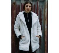 Urban Classics - Ladies Oversized Sherpa White Sand - Jacke - Beige - XL - 100% Polyester Beige XL