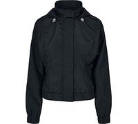 Urban Classics Ladies Oversized Shiny Crinkle Nylon Jacket, Black, 4XL