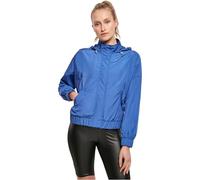 Urban Classics Ladies Oversized Shiny Crinkle Nylon Jacket Damen-Übergangsjacke - blau XS