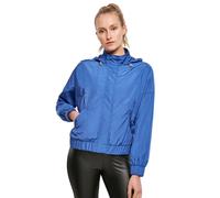 Urban Classics Ladies Oversized Shiny Crinkle Nylon Jacket Damen-Übergangsjacke - blau XS