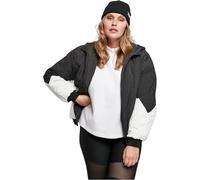 Outdoorjacke URBAN CLASSICS "Frauen Ladies Padded 2-Tone Batwing Jacket" Gr. XS, schwarz-weiß (black, white) Damen Jacken Outdoorjacken (89410250-XS)