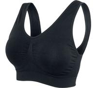 Urban Classics Ladies Pads Sport Bra BH schwarz in 4XL