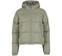 Urban Classics Damen Steppjacke Ladies Peached Puffer Jacket With Hood TB7587 Paleolive-M