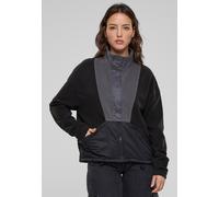Urban Classics - Ladies Polarfleece Black/Darkshadow - Trainingsjacke - Schwarz - L - 100% Nylon,100% Polyester,Vlies Schwarz L