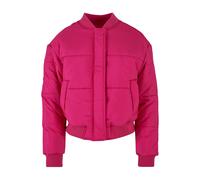 Urban Classics Damen TB6152-Ladies Puffer Blouson Jacke, hibiskuspink, S