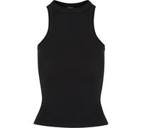Urban Classics Damen Top Ladies Racer Back Rib Top, geripptes Frauen Top mit Racerback, Baumwolle, black, XXL