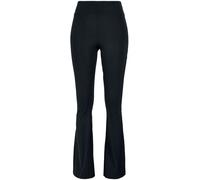 Urban Classics Damen Ladies Recycled High Waist Flared Leggings, Black, XXL