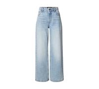 Urban Classics Ladies Regular Wide Leg Jeans Jeans hellblau in 32