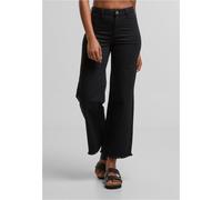 Bequeme Jeans URBAN CLASSICS "Urban Classics Ladies Relaxed Straight Fit Denim", Damen, Gr. 27, Normalgrößen, schwarz, 98% Baumwolle, 2% Elasthan, unifarben, Jeans (23249060-27) schwarz
