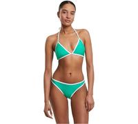 Urban Classics Damen Bikini Ladies Retro Triangle – recyceltes Material, Schnürung – Grün L