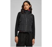 Urban Classics Ladies Reversible Cropped Puffer Vest in Gr. S in Schwarz