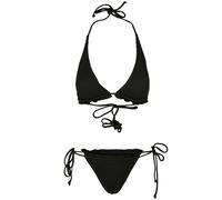 Urban Classics Damen Bikini Baby Lock Rib Triangle Schwarz Größe S