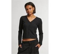 Urban Classics Damen Tb7001-ladies Rib Cardigan Strickjacken, Schwarz, S EU