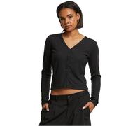 Urban Classics Damen Tb7001-ladies Rib Cardigan Strickjacken, Schwarz, S EU