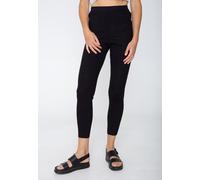 Urban Classics - Ladies Rib Knit Black - Leggings - Schwarz - L - 35% Polyacryl, 35% Viskose, 30% Nylon,Jersey Schwarz L