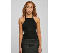 Urban Classics Ladies Rib Knit Crossed Back Top in Gr. XL in Schwarz