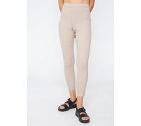 Urban Classics Women's TB5057-Ladies Rib Knit Leggings Yoga Pants, lighttaupe, M