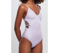 Urban Classics - Ladies Rib Lilac - Badeanzug - Lila - M - 88% Polyester, 12% Elastan Lila M