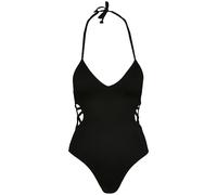 Urban Classics Badeanzug Ladies Rib Swimsuit Black-XS