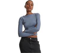 Urban Classics Ladies Ruffled Super Slim Longsleeve cloudsky, XL