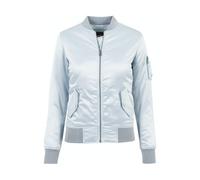 Urban Classics Frauen Bomberjacke Ladies Satin in blau XS blau