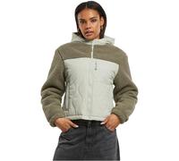 Urban Classics Ladies Sherpa Crinkle Nylon Mix Jacket Übergangsjacke grün in XL