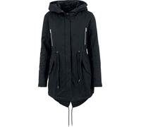 Urban Classics Damen Parka Jacke Ladies Sherpa Lined Cotton Parka, Gr. 40 (Herstellergröße: L), Schwarz (black 7)