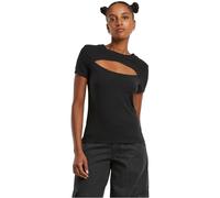 Urban Classics Ladies Short Cut Out Tee Black, 5XL