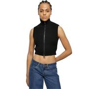 Urban Classics Ladies Short Knit Vest Frauen Weste schwarz Urban Fashion