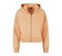 Urban Classics Ladies Short Oversized Towel Washed Zip Hoody Pale Orange Größe: XL | Cardigans Outlet | Damen | Orange