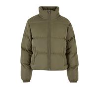 Urban Classics Ladies Short Peached Puffer Jacket in Gr. XXL in Olive