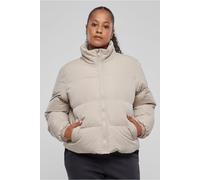 Urban Classics Ladies Short Peached Puffer Jacket in Gr. M in Beige