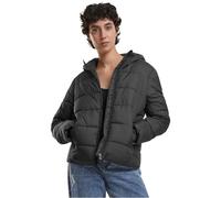 Urban Classics - Ladies Short Puffer With Hood Black - Jacke - Schwarz - XS - Obermaterial: 100% Polyester; Futter: 100% Polyester,Synthetik Schwarz XS