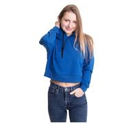 Urban Classics - Ladies Short Terry Sporty Blue - Hoodie - Blau - XS - 65% Baumwolle, 35% Polyester Blau XS