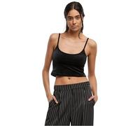 Urban Classics Damen Kurz-Samt-Top TB7115 Schwarz XL
