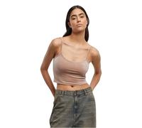 Urban Classics Damen Samt-Top kurz duskrose Größe 3XL